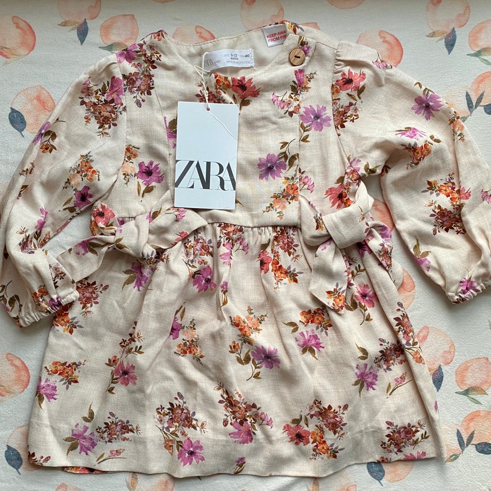 NWT Zara 9-12 month floral dress